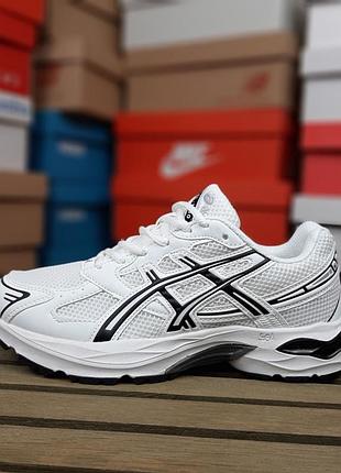 Женские кроссовки asics gel-1130 white black ассикс белого с черными цветами