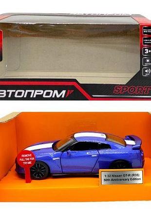 Машина металева "nissan gt-r", синій