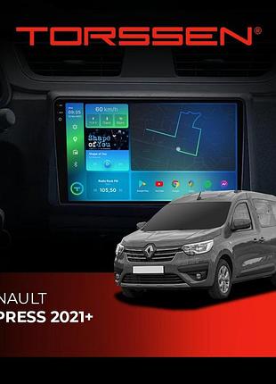 Torssen штатна магнітола torssen 2k renault express 2021+ f9432 4g carplay dsp