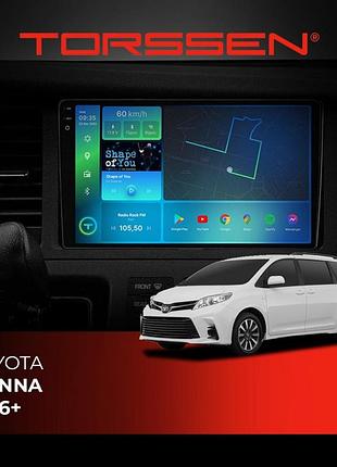 Torssen штатна магнітола torssen 2k toyota sienna 16+ f9432 4g carplay dsp