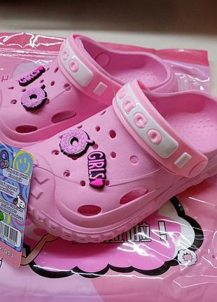 Кроксы детские сабо пенка crocs dago 24-32 для девочек