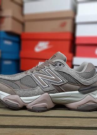 Женские кроссовки new balance 9060 brown New brown English коричневого цвета