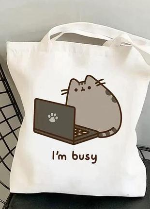 Шопер з пушином (pusheen )