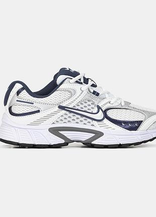 Мужские кроссовки nike v5 rnr white silver blue найк белого с серебристым и синим цветами
