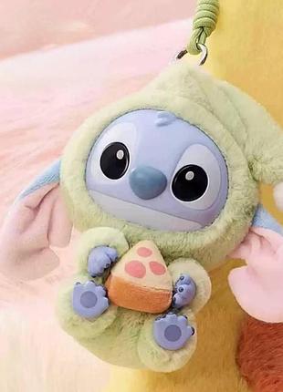 Брелок м'яка іграшка stitch стіч з піцою