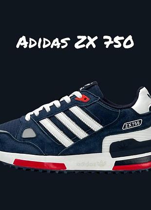 Adidas zx 750 navy red white