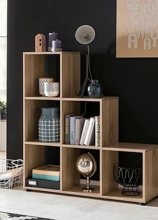 Стеллаж, полка лесенка для книг и игрушек, этажерка 290 мм p-03
