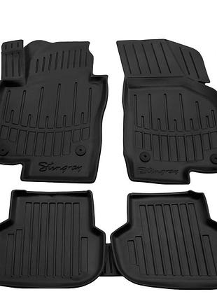 Коврики резиновые stingray 3d (5 шт, полиуретан) для volkswagen jetta 2011-2018 гг