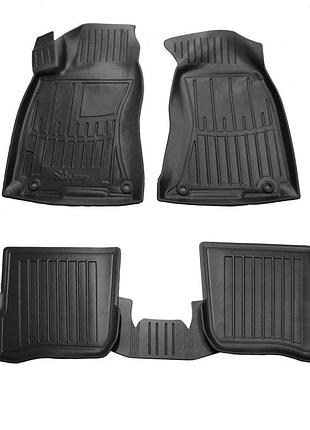 Коврики резиновые stingray 3d (5 шт, полиуретан) для volkswagen passat b5 1997-2005 гг