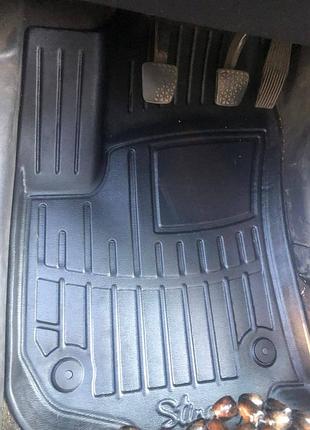 Коврики резиновые stingray 3d (5 шт, полиуретан) для opel zafira b 2005-2011 гг