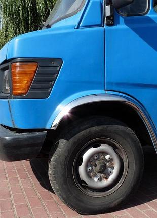 Накладки на арки из нержавейки (4 шт) для mercedes t1 (207-410) 1977-1995 гг