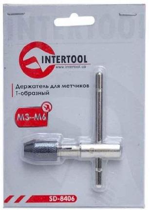 Тримач для мітчиків т-подібний m3-m6 sd-8406 тм intertool