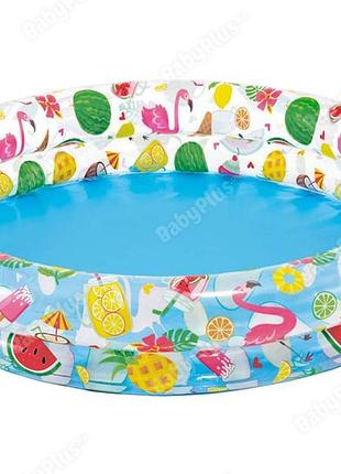 Бассейн детский надувной круг цветной small pools. intex 59421