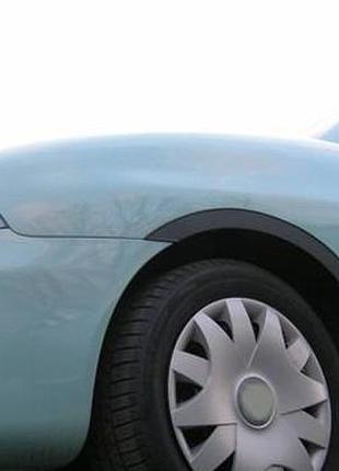 Накладки на арки (4 шт, черные) для seat ibiza 2002-2009 гг