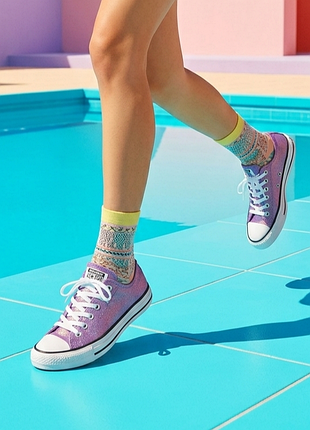 Converse сша оригинал! гламурные супер комфортные дышащие кеды