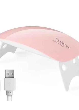 Лампа для маникюра uv-led sun мini 6вт (usb port) арт.201 (1328) тм omkara