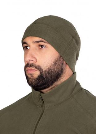 Шапка зимняя флисовая marker ultra soft olive