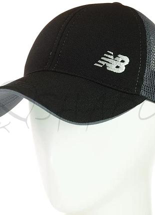 Бейсболка с сеткой new balance bsh18073 черный