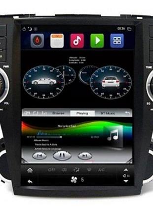 Штатная магнитола fors-auto tesla для toyota highlander (4+32gb, 12.1") 2008-2014