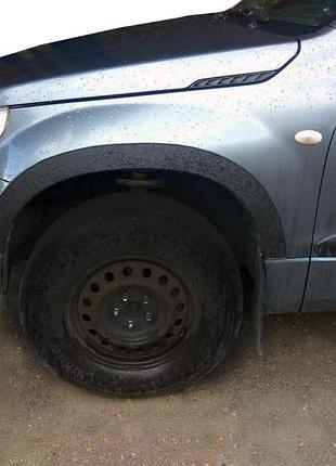 Расширители арок (4 шт, черные) для suzuki grand vitara 2005-2017 гг