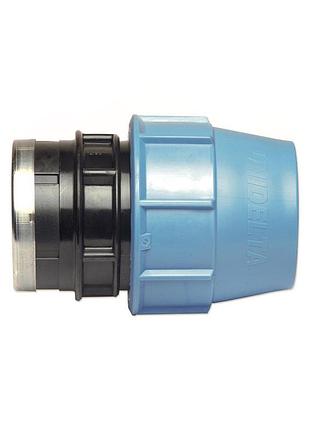 Фитинг переходник прямой с внутренней резьбой компрессионный ø 63 х 1 1/2″ в pn16 pp-b unidelta 1004