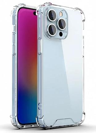 Прозрачный чехол armored case с защитными бортами iphone 16 pro