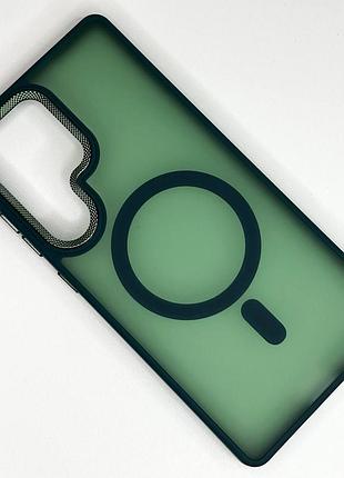 Чохол magnetic color з magsafe samsung galaxy s25 ultra (forest green)