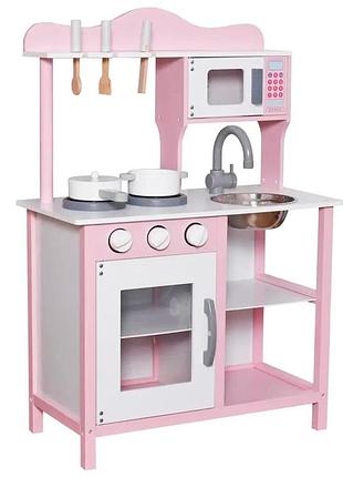 Дитяча дерев'яна кухня avko нікея pink