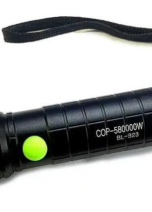Фонарик аккумуляторный ручной с функцией zoom и зарядкой от usb bailong bl 551-3