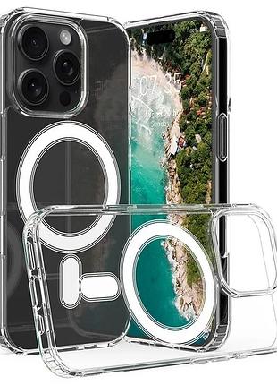 Оригинальный прозрачный чехол clear case with magsafe iphone 16 pro