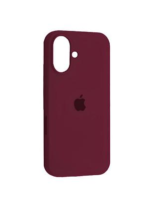 Оригінальний чохол silicone case iphone 17 (marsala)