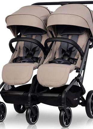 Прогулянковий візок для двійні easygo echo savanna beige
