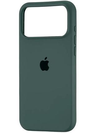 Оригінальний чохол silicone case iphone 17 pro (pine green)