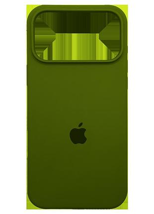 Оригинальный чехол silicone case iphone 17 pro max (virid)