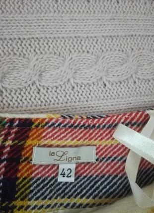 Теплая шерстяная (100% wool) очень красивая юбочка la ligna, р.42 (m/l)3 фото