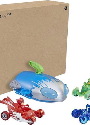 Pj masks hasbro pj ultimate rocket hq set f5261 hasbro герої в масках штаб ракета та 3 герої з автомобілями