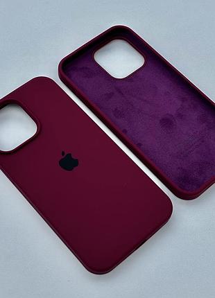 Оригинальный чехол silicone case iphone 16 pro (marsala)
