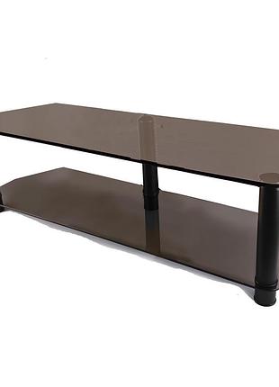 Тумба из стекла под телевизор commus меридиан mx mini bronza-bl (1250х350х376)