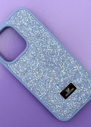 Оригинальный чехол swarovski для iphone 16 pro max (lilac)