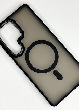 Чохол magnetic color з magsafe samsung galaxy s25 ultra (black)