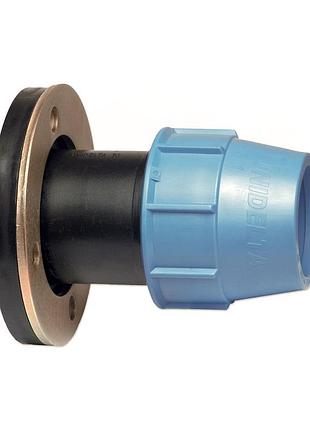 Фланец присоединительный зажимной ø 63 х 2 1/2″ (dn65) unidelta 1011 для полиэтиленовых труб водопровода