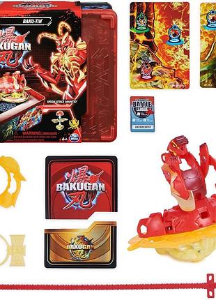 Bakugan baku-tin with special attack mantid 6067046 spin master бакуган контейнер бокс метал 1 бакуган мантід