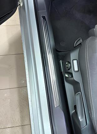 Накладки на внутренние пороги нержавейка omsaline (4 шт) для volkswagen passat b8 2015-2023 гг