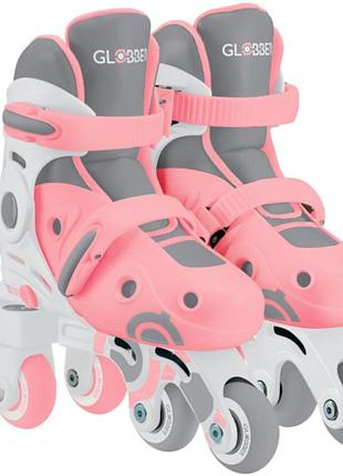 Роликовые коньки globber 2 в 1 learning pink 26-29 размер
