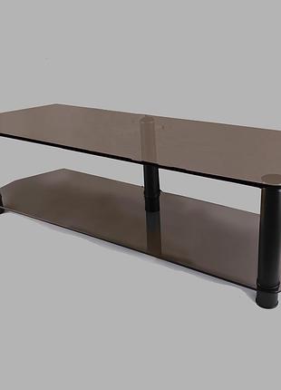 Тумба тв из стекла 1250х350х376 commus меридиан mx mini bronza-bl