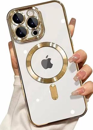 Чехол shining with magsafe iphone 14 pro (gold)