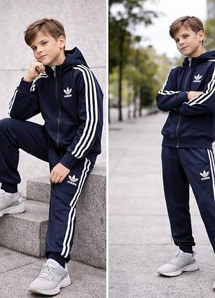 Спортивный костюм на мальчика 158-164 см 003797 синий 164