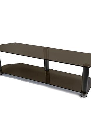 Тумба из стекла под телевизор commus меридиан mx mini bronza-met (1250х350х376)