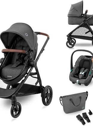 Коляска-трансформер maxi-cosi zelia s trio dark grey