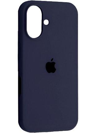 Оригінальний чохол silicone case iphone 17 (midnight blue)